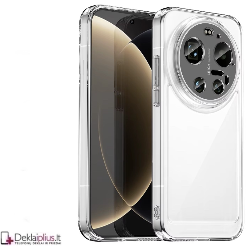 Silikoninis dėklas su kameros apsauga 2.0 mm storio - permatomas (Xiaomi 17 Ultra) Silikoninis dėklas su kameros apsauga 2.0 mm storio - permatomas (Xiaomi 17 Ultra)